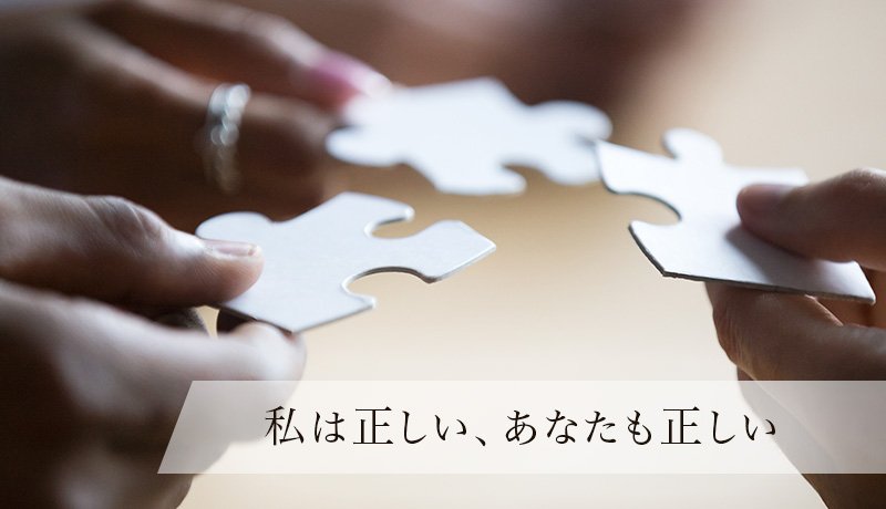 私は正しい、あなたも正しい